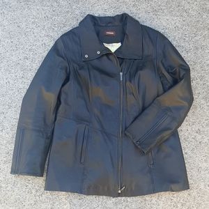 Danier black leather jacket